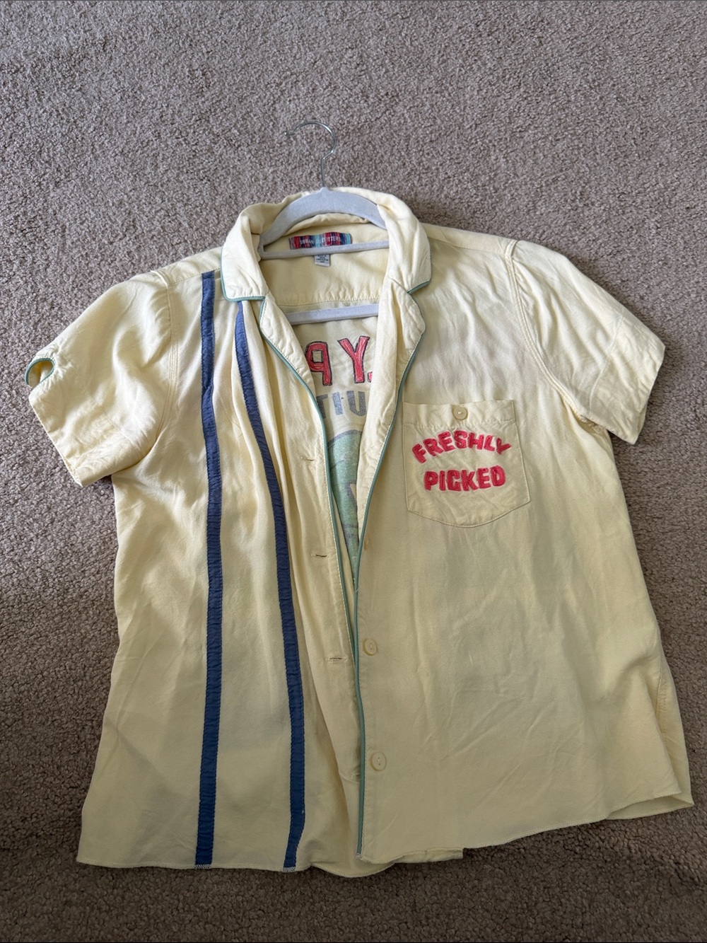 Vintage style Freshly Picked button down Short-Sleeve Shirt